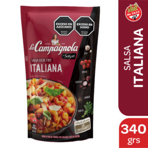 Salsa italiana La Campagnola doy pack 340 g.