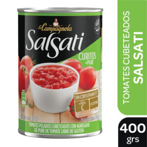 Tomate cubeteado Salsati 400 grs