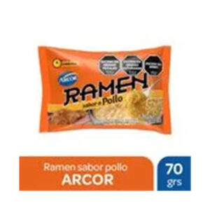Fideos ramen Arcor sabor pollo 70 grs