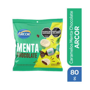 Caramelos Delicias Arcor de menta y chocolate 80 grs
