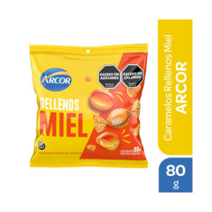 Caramelos Arcor rellenos de miel 80 grs