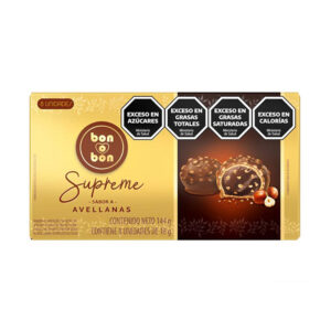 Bombón de chocolate y avellanas Bon o Bon Supreme 144 grs