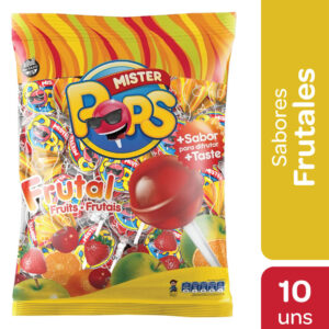Chupetín frutal Mister Pops 125 g.