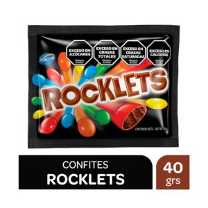 Confites de chocolate Rocklets 40 g.