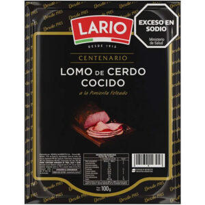 Lomo de cerdo con pimienta feteado Lario 100 grs