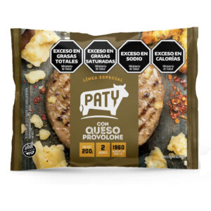 Medallon de carne Paty con queso provolone 2 u.