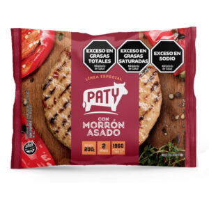 Medallón de carne Paty con morrón asado 2 u.