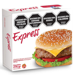 Medallón de carne Paty express en caja 4 uni
