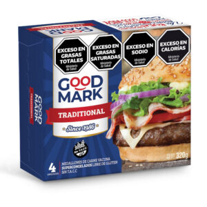 Medallón de carne sin tacc Good Mark en caja 4 uni