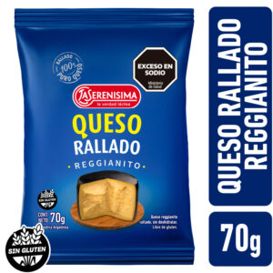 Queso rallado La Serenísima reggianito flow pack 70 g.