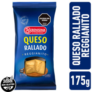 Queso rallado La Serenísima reggianito flow pack 175 g.