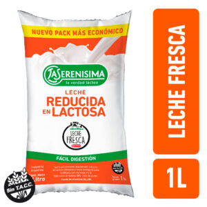 Leche La Serenísima reducida en lactosa sachet 1 l.