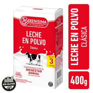 Leche en polvo La serenísima entera 400 g.