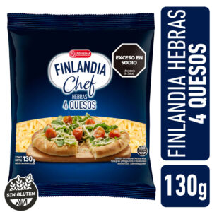 Queso en hebras Finlandia Chef 4 quesos 130 g.