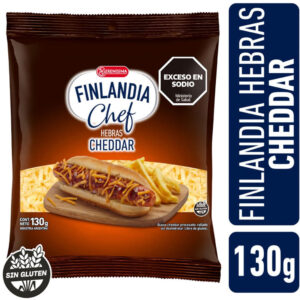 Queso en hebras Finlandia cheddar chef 130 g.