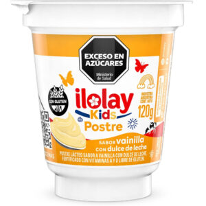 Postre Ilolay kids vainilla con dulce de leche 120 g.