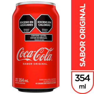 Gaseosa cola Coca Cola sabor original en lata 354 ml