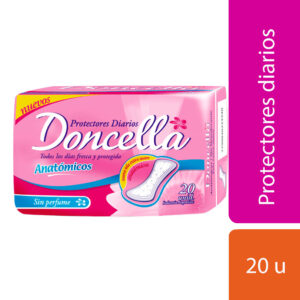 Protectores diarios Doncella anatomicos sin perfume 20 u.