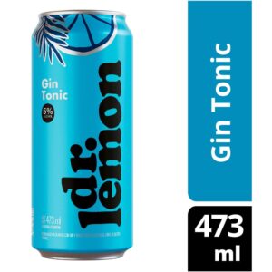 Aperitivo con alcohol Dr Lemon gin tonic en lata 473 cc.