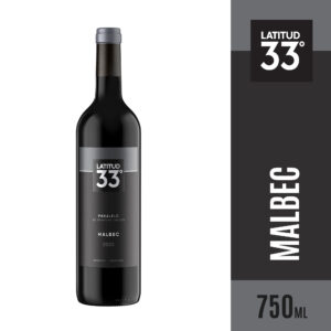 Vino tinto Malbec Latitud 33° 750 ml