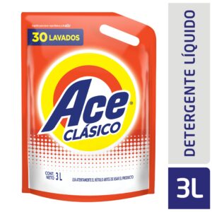 Jabon líquido Ace clásico Doypack 3 lts