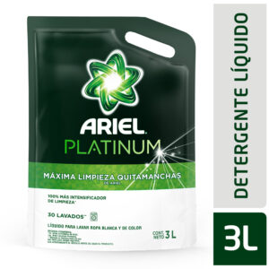 Jabón líquido para ropa Ariel Platinum Doypack 3 lts