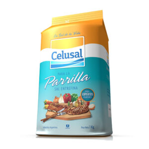 Sal entrefina parrillera Celusal paquete 1 kg