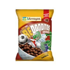 Redonditos chocolatados 3 Arroyos en bolsa 210 grs