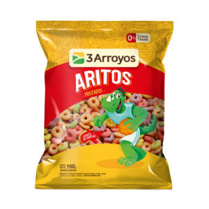 Aritos de cereal 3 Arroyos frutado bolsa 160 g.