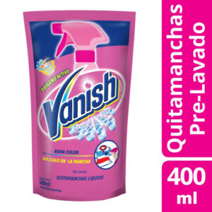 Quitamanchas Vanish prelavado rosa 400 ml.
