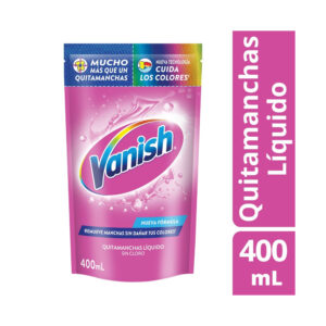 Quitamanchas líquido Vanish multiuso repuesto 400 ml.