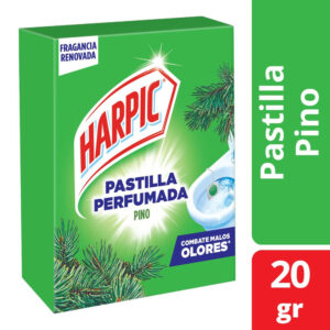 Pastilla para inodoro Harpic pino 20 g.