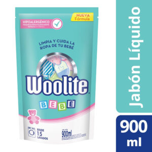 Jabón líquido para ropa Woolite bebé en máquina repuesto 900 ml.