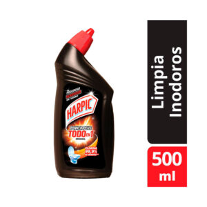 Gel limpiador desinfectante para inodoros Harpic power plus original 500 ml.