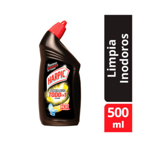 Gel limpiador desinfectante para inodoros Harpic power plus citrus 500 ml.