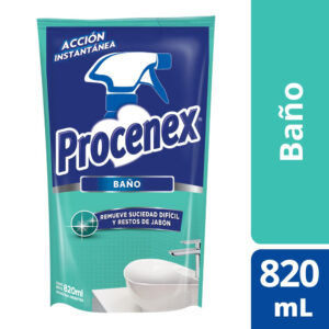 Limpiador líquido Procenex baño repuesto económico 820 cc.