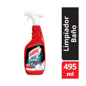Limpiador desinfectante de baño Harpic sarro y mugre gatillo 495 ml.