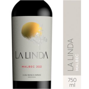 Vino tinto Malbec La Linda en botella 750 ml