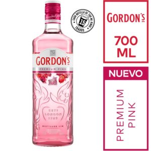 Gordons pink gin en botella 700 cc.