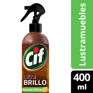 Lustramueble Cif ultra brillo cítrico gatillo 400 cc.