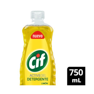 Detergente Cif Activegel de limón en botella 750 ml