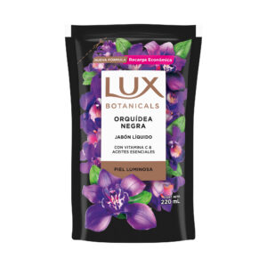 Jabón líquido Lux orquidea negra repuesto 220 cc.