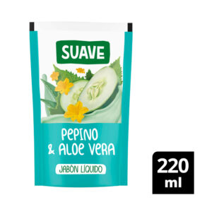 Jabón líquido Suave rep pepino aloe 220 cc.