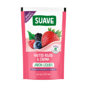 Jabón líquido Suave rep frutos rojos crema 220 cc.