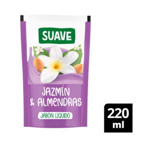 Jabón líquido Suave rep jazmin y almendras 220 cc.