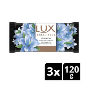 Jabón de tocador Lux lirio azul x3 120 g.