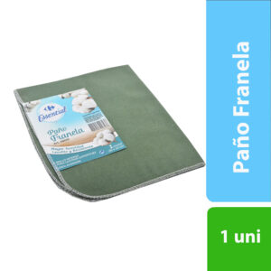 Paño franela Essential clásico verde 1 uni