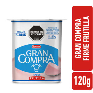 Yogur firme frutilla Gran Compra 120 grs