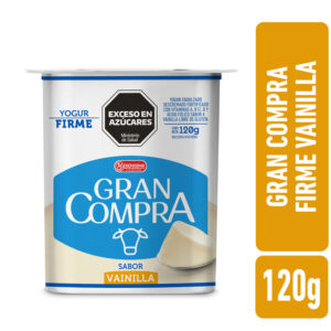 Yogur firme vainilla Gran Compra 120 grs