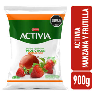 Yogur bebible sachet manzana frutilla Activia 900 grs